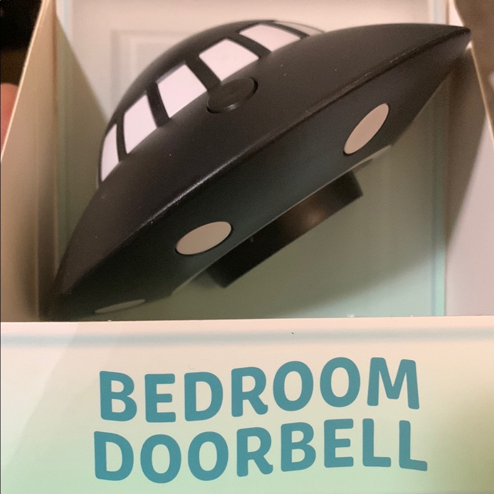 Black and White Modern Bedroom Doorbell
